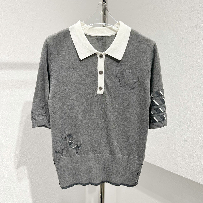 Four-pole POLO shirt