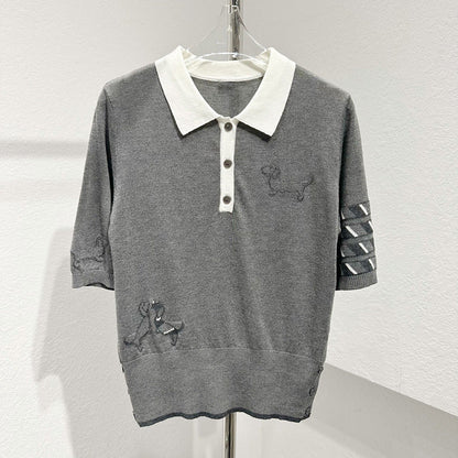 Four-pole POLO shirt