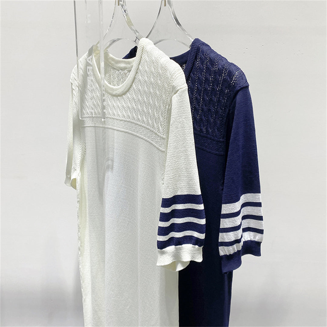 2025  Four-bar knit skirt