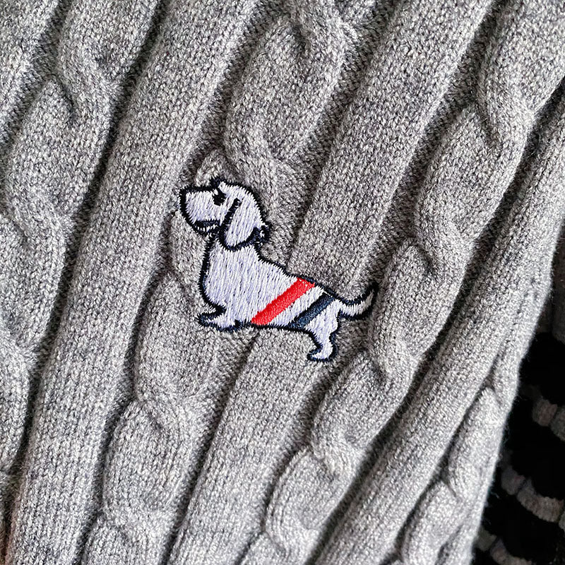 2025 Puppy Knitted Cardigan