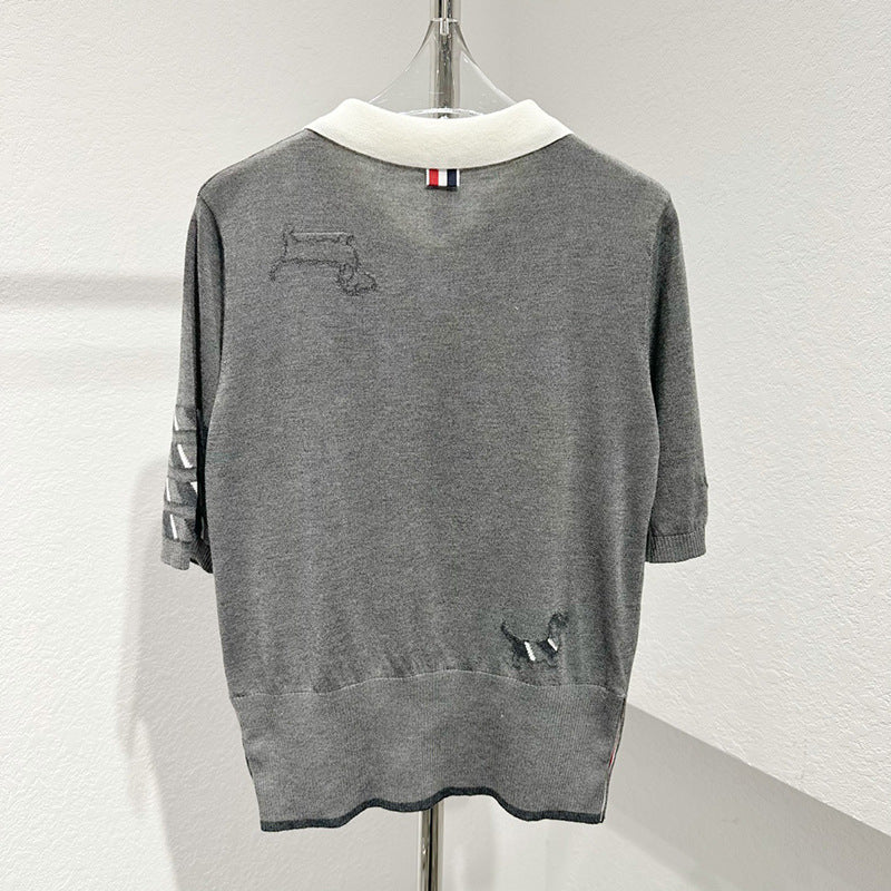 Four-pole POLO shirt