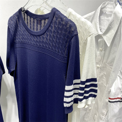 2025  Four-bar knit skirt