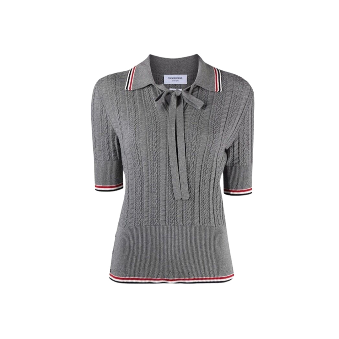 Women stripe POLO shirt
