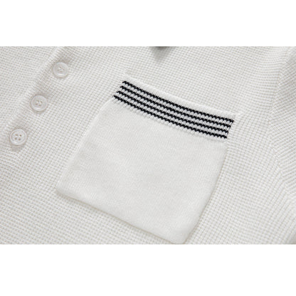 Women stripe POLO shirt