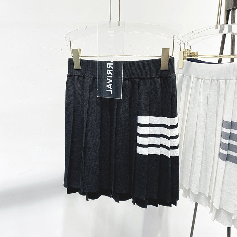 2025 Knitted pleated skirt