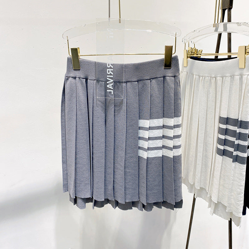 2025 Knitted pleated skirt