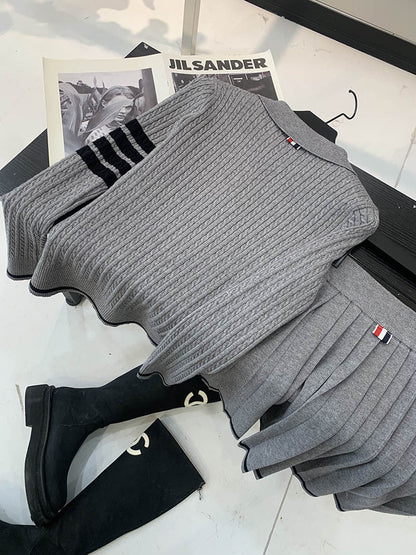 2025 Pleated skirt suit