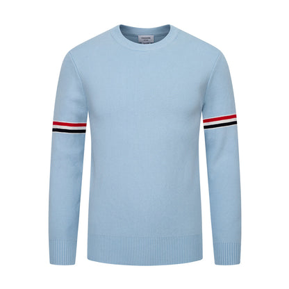 Round neck wool sweater