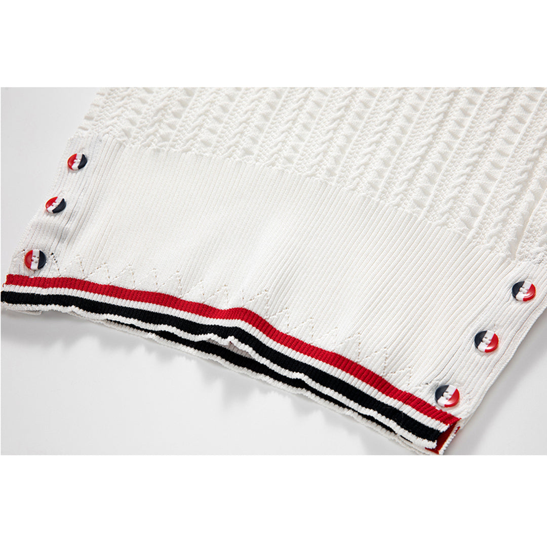 Women stripe POLO shirt