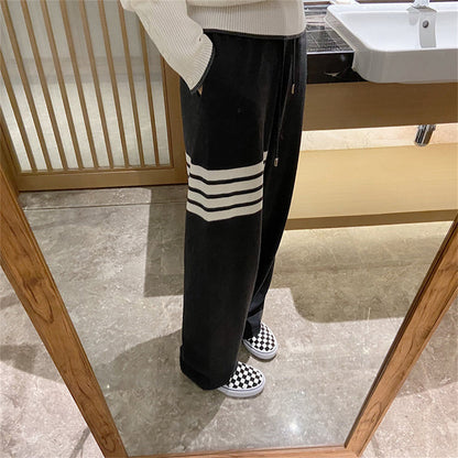 Knitted wide-leg pants