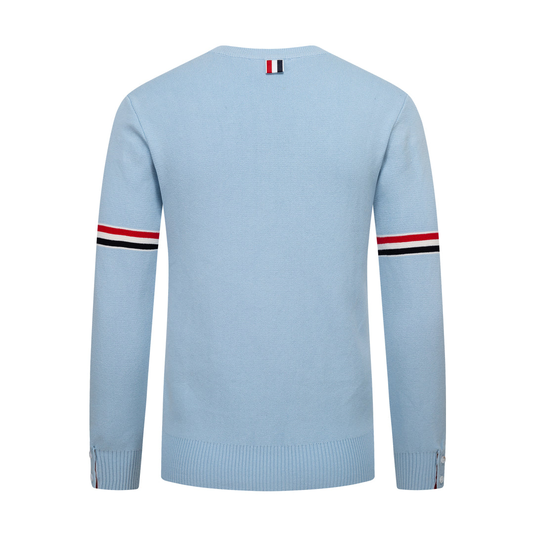 Round neck wool sweater