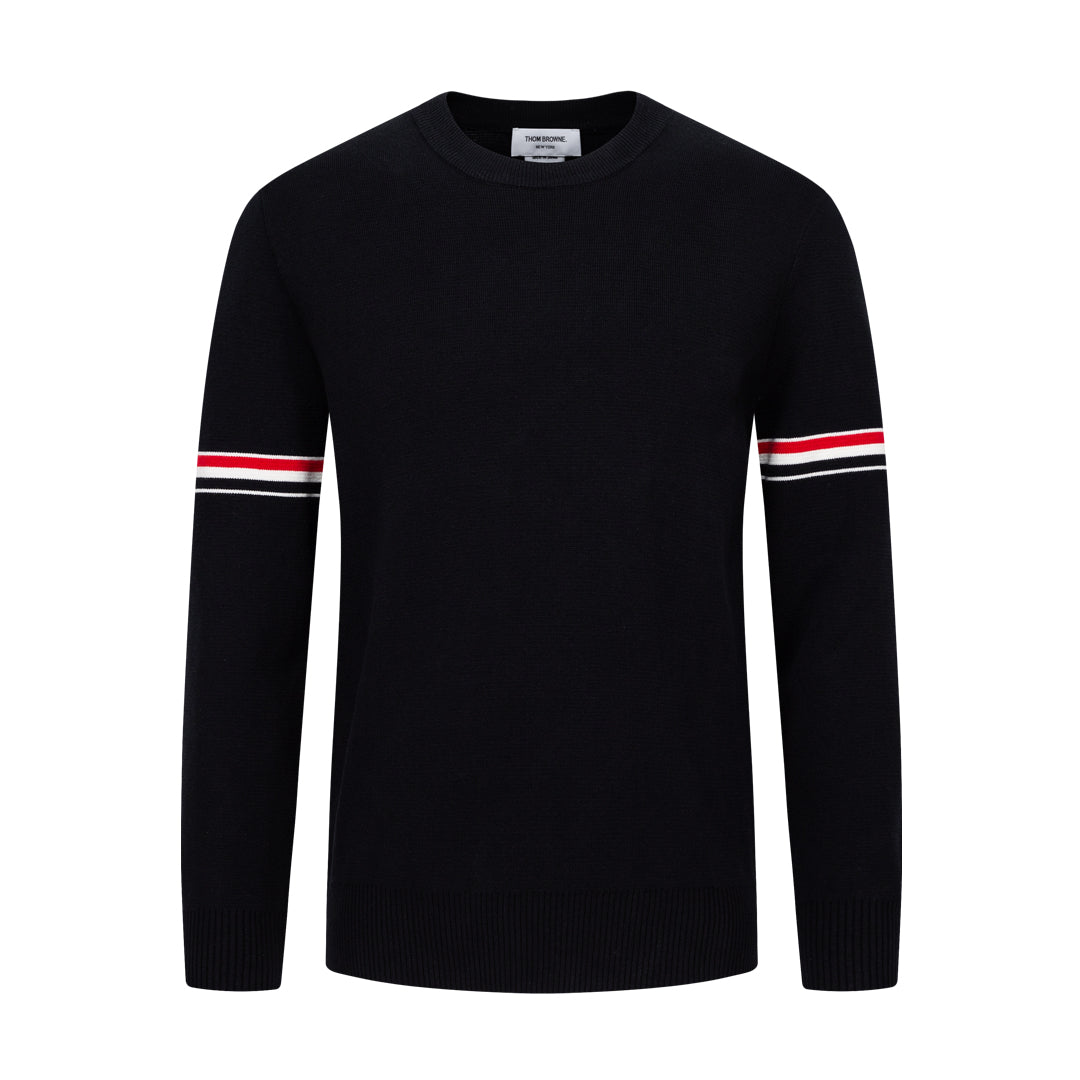 Round neck wool sweater