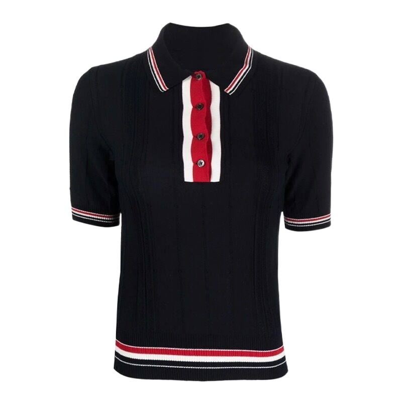 Women Ribbon POLO shirt