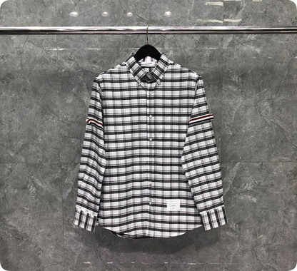 2025 Plaid business shirt