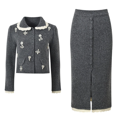 2025 Peter Pan collar suit dress