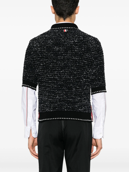 2025 Chunky knit polo shirt