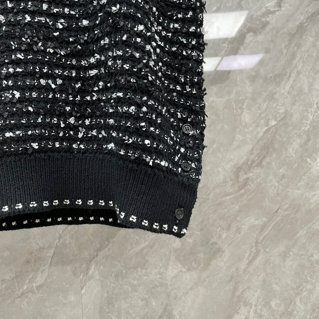 2025 Chunky knit polo shirt