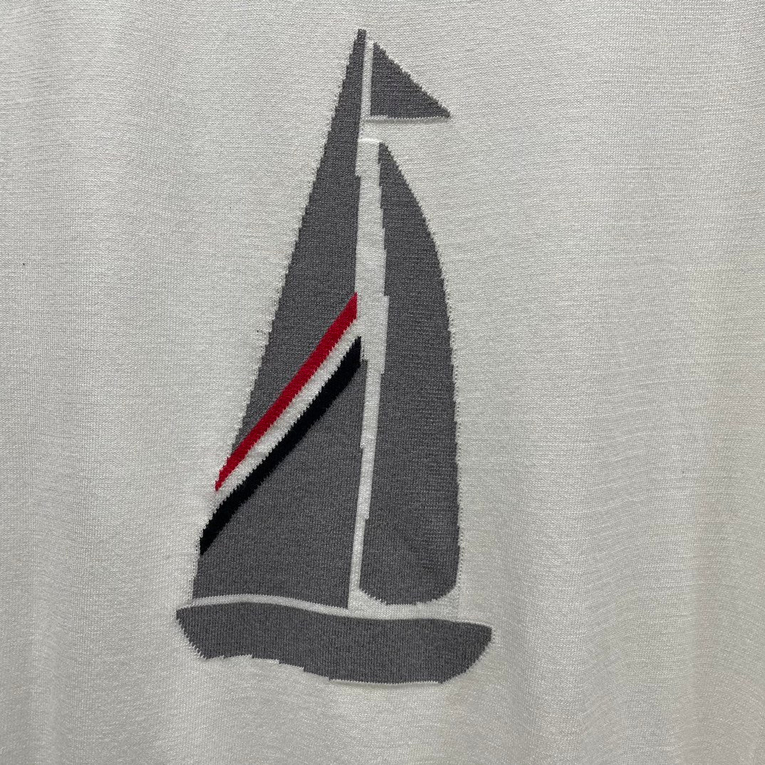 2025  Sailboat Knitted POLO Shirt